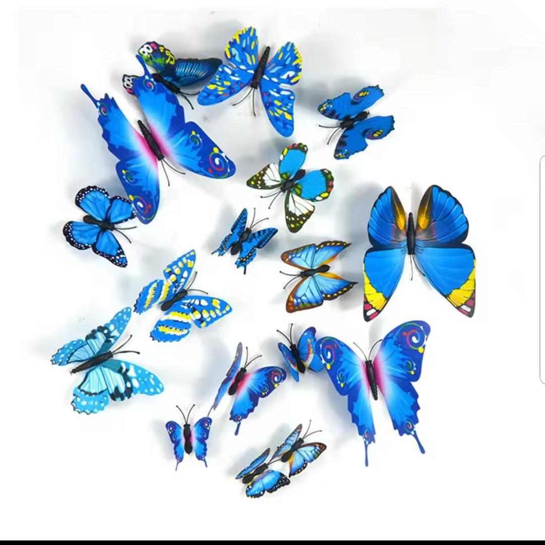 pack 12 3D Butterfly