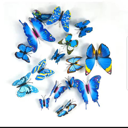 pack 12 3D Butterfly