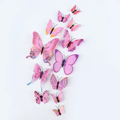 pack 12 3D Butterfly
