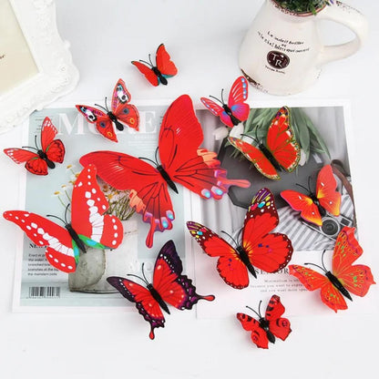 pack 12 3D Butterfly
