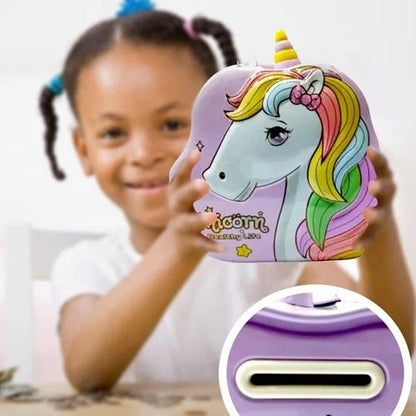 Metal Unicorn Coin Box For Kids