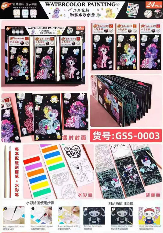 Newly Scratched Book With Watercolor Addition&nbsp;