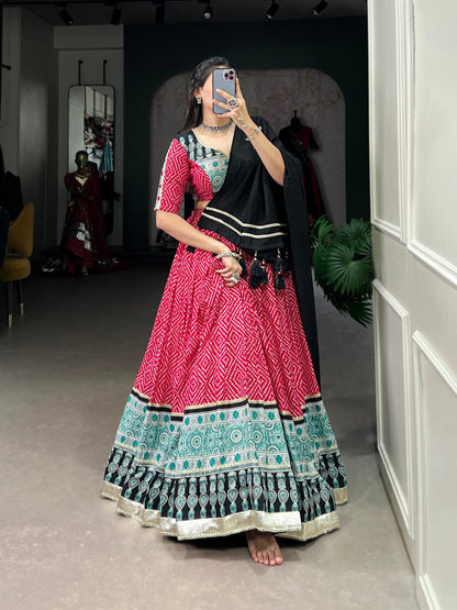 Pink Designer Navaratri Wear Lehenga Choli