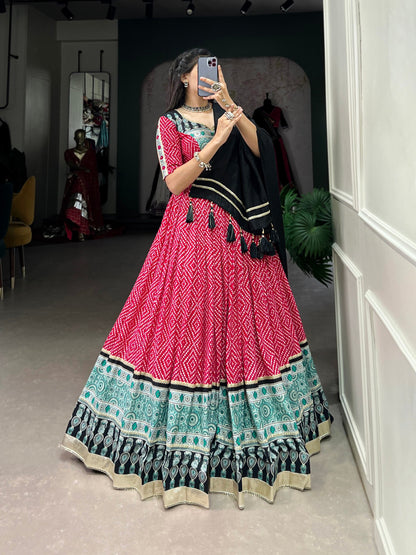 Pink Designer Navaratri Wear Lehenga Choli