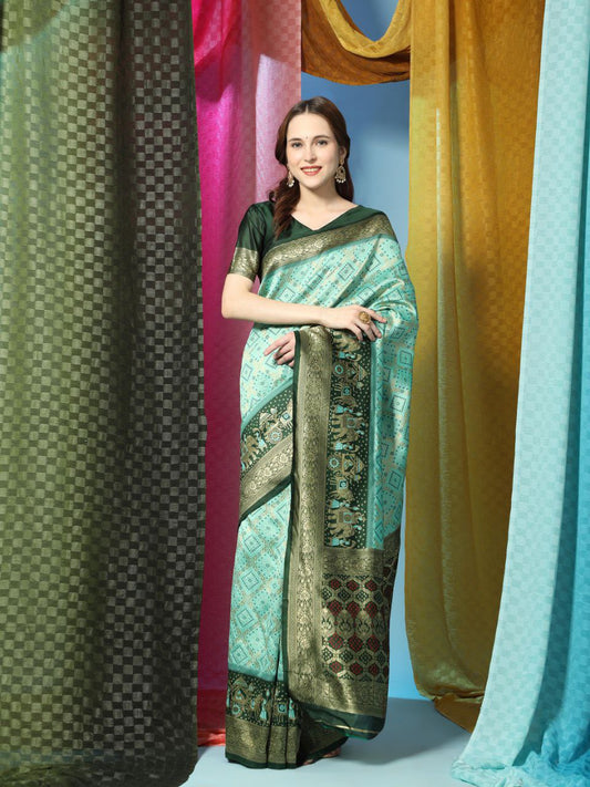 Kanchipuram Jacquard Silk Saree