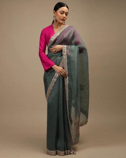 Designer Wedding Wear Georgette Saree