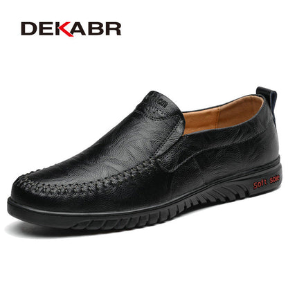 DEKABR Men Shoes Genuine leather Comfortable Men Footwear
