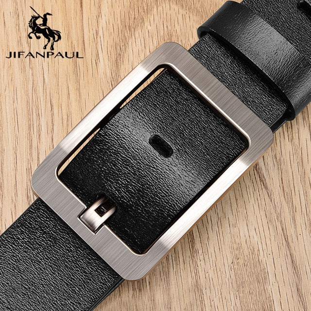 JIFANPAUL Brand Genuine Men's Leather Fashion Belt