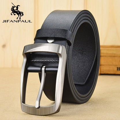 JIFANPAUL Brand Genuine Men's Leather Fashion Belt