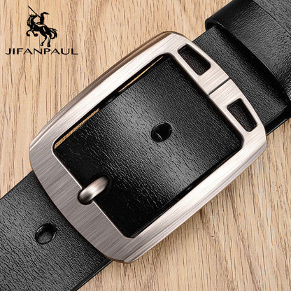 JIFANPAUL Brand Genuine Men's Leather Fashion Belt