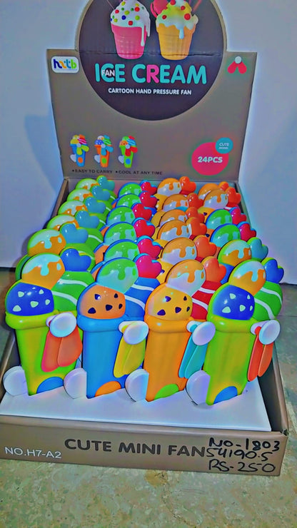 Ice Cream Hand Fan