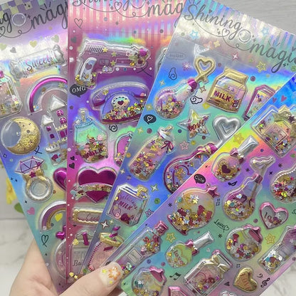 Shiny water glitter  Sticker