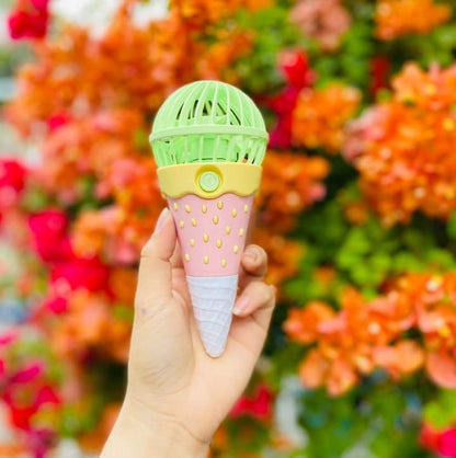 ICE-CREAM HAND FAN