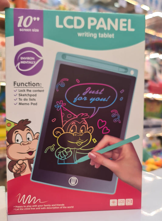 Led panel writing tablet colourful 10 inches