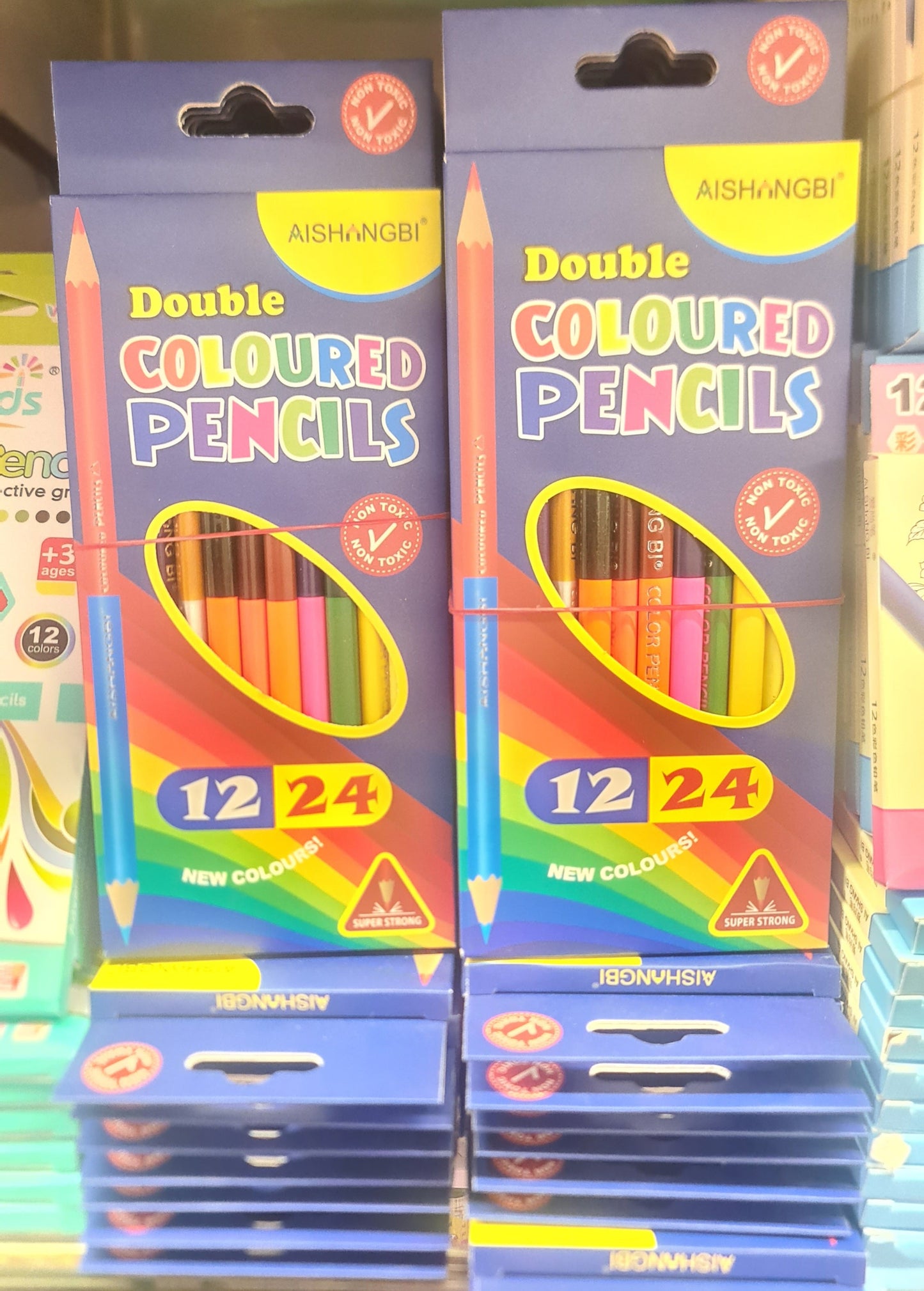 12 pcs color pencil dubble side