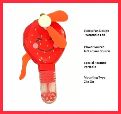 Strawberry Hand  Fan