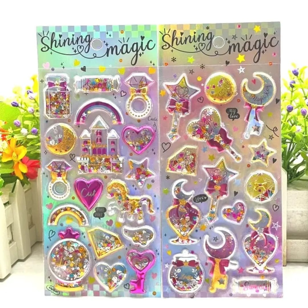 Shiny water glitter  Sticker