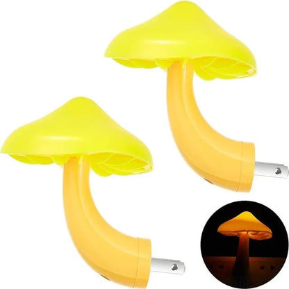 LED Mushroom Night Light Yellow