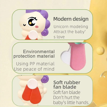 Unicorn Hand Fan
