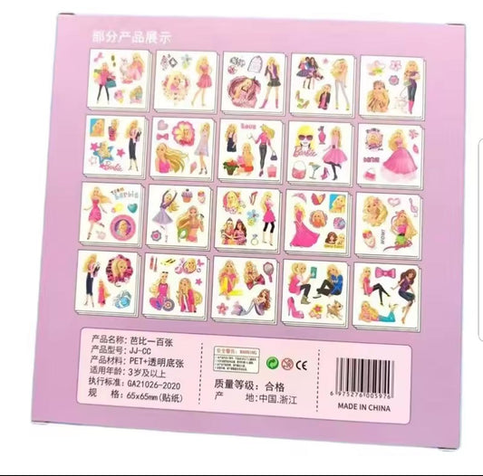 100 Piece  Waterproof Transparent Stickers Set
