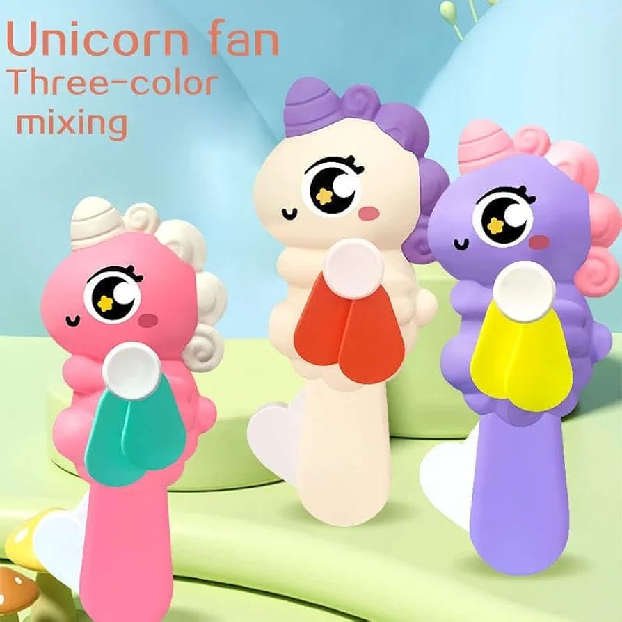 Unicorn Hand Fan