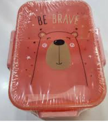 Lunch box inside metel body with spoon high quality 👌