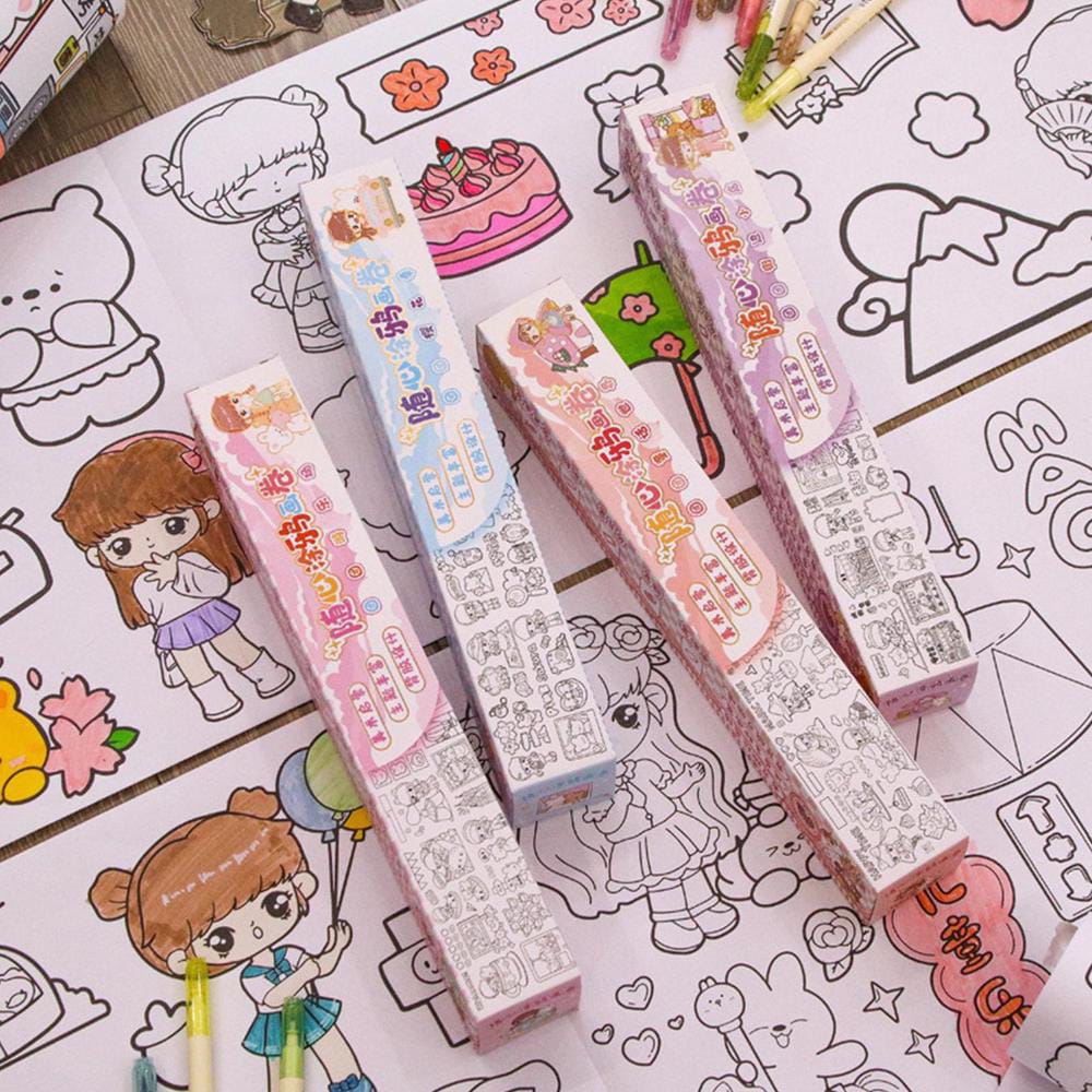 Coloring Paper Roll