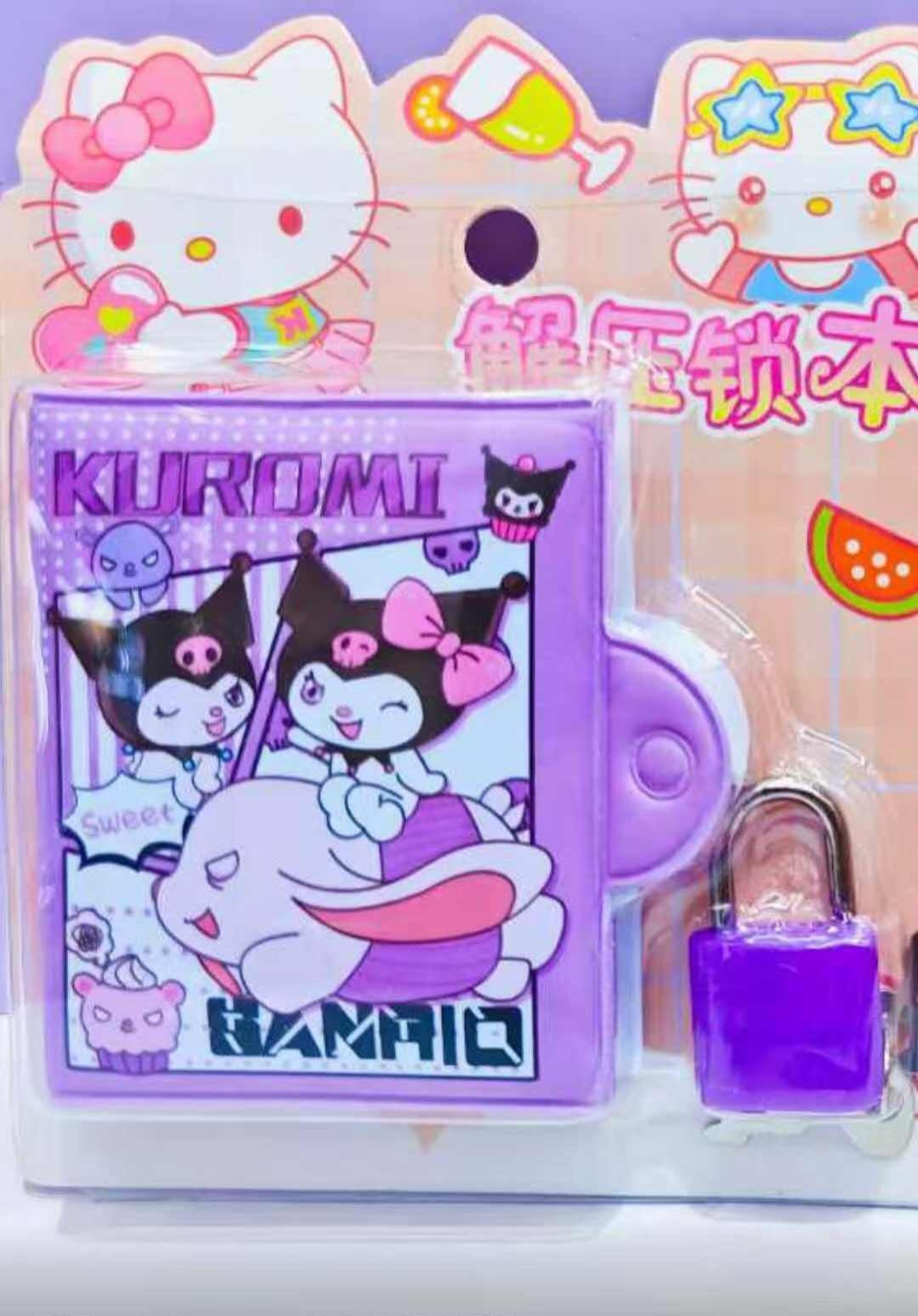 Mini note book with lock 🔐 Rendom characters