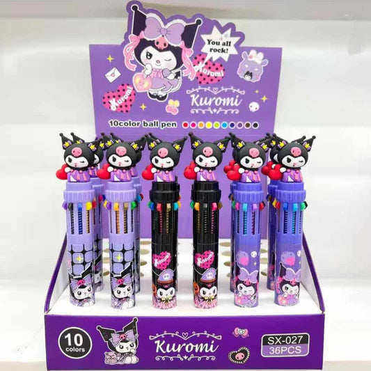 10 colors ball pen Kuromi 1