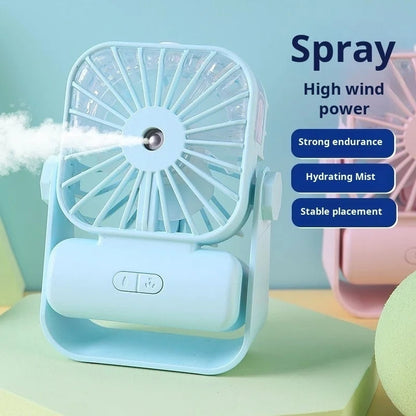 DESKTOP SPRAY FAN rechargeable