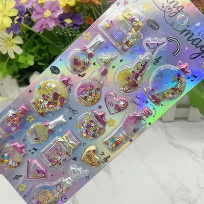 Shiny water glitter  Sticker